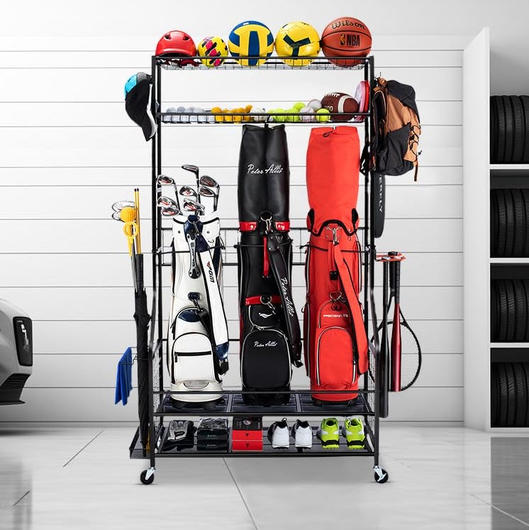 Golf Bag Storage Garage Organizer