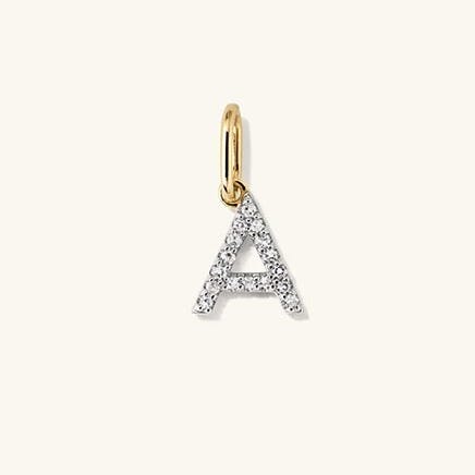 Diamond Letter Charm Diamond Letter Charm