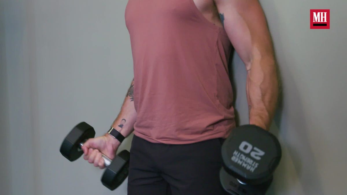 preview for How to Do Strict Curls With Perfect Form to Build Big Biceps | Form Check | Men’s Health Muscle