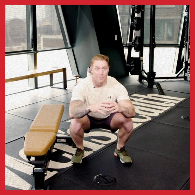 take on this military inspired bodyweight workout to crush your quads