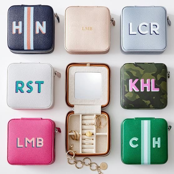 Small Travel Jewelry Case, Printed