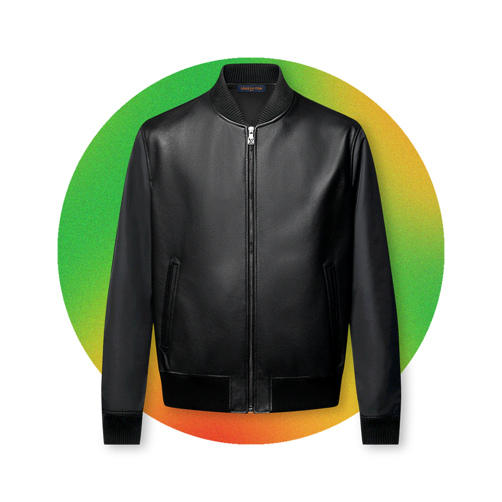 Reversible Leather Nylon Jacket