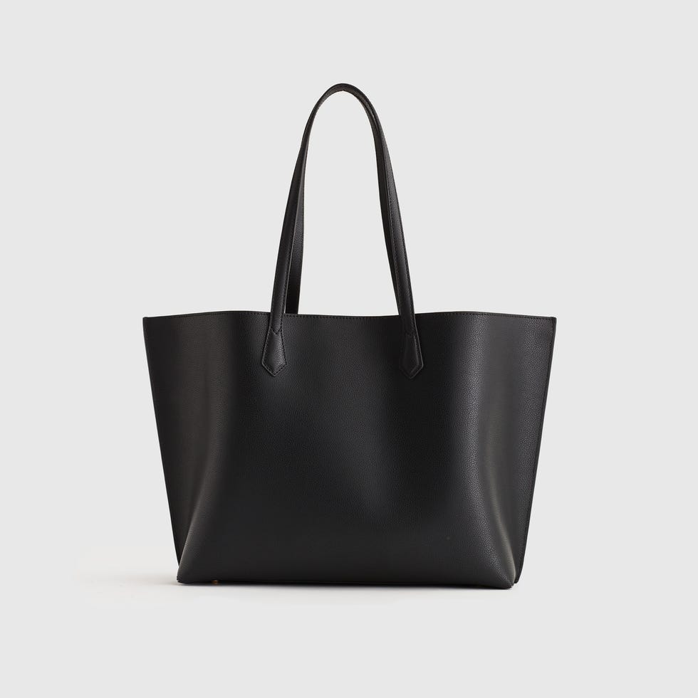 Italian Leather Triple Compartment Shopper Tote