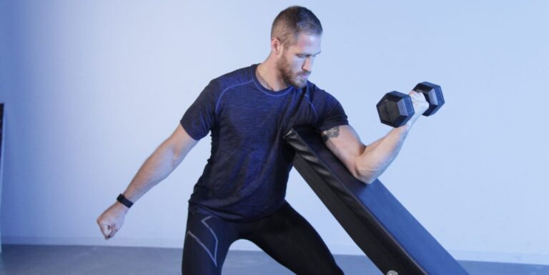 How to Do the Dumbbell Preacher Curl Biceps Workout for Big Arms