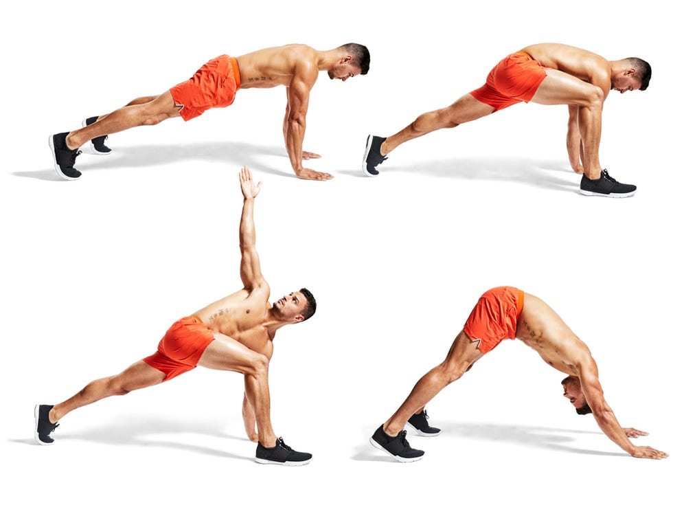 T Spine Rotation to Downward Dog