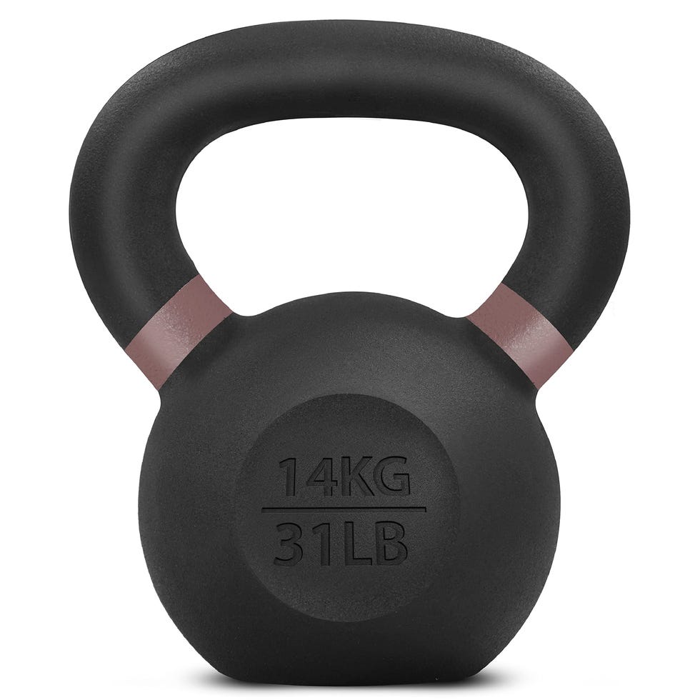 Powder Coated Cast Iron Competition Kettlebell with Wide Handles